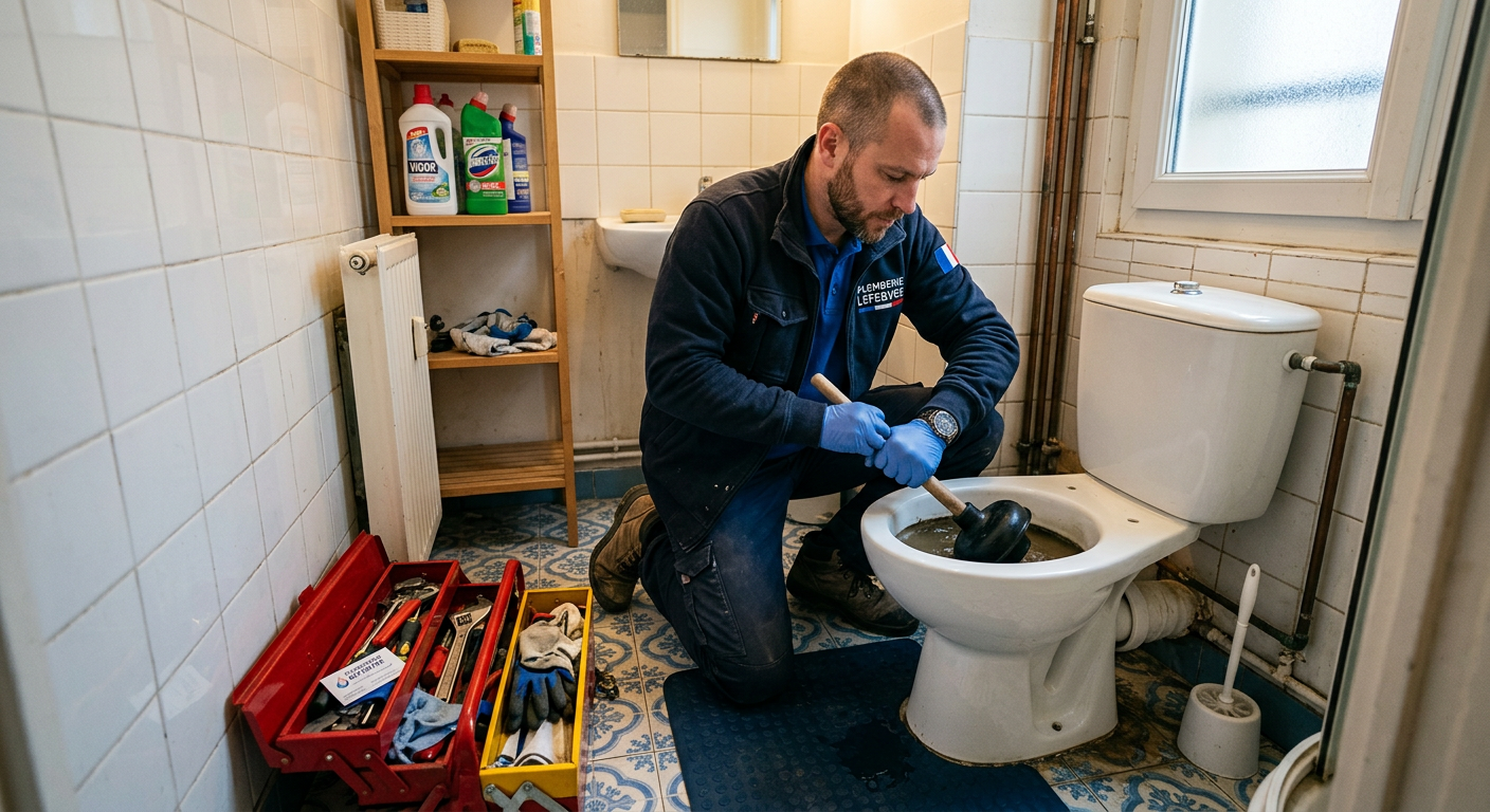 débouchage WC urgence plombier Vert-Saint-Denis